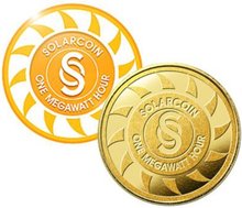 Bild als Symbol für Wert als Goldmünze und Digitale Münze